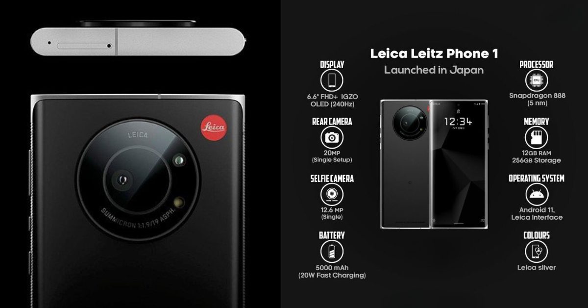 Leica Leitz Phone 1 – Smartphone Premium - 12 Go de RAM et de 256 Go